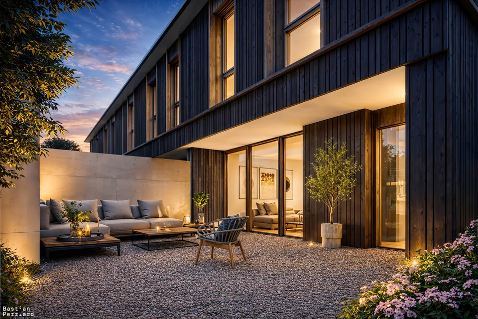 4 villas mitoyennes de 5 pièces