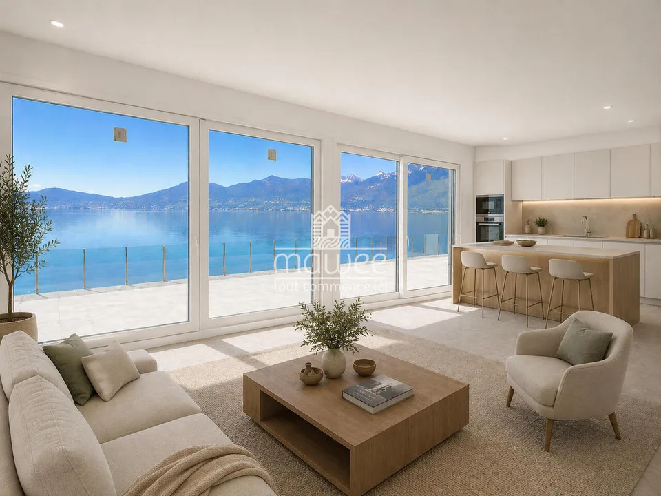Neue Wohnung mit privatem Zugang zum See und 90 m² Terrasse