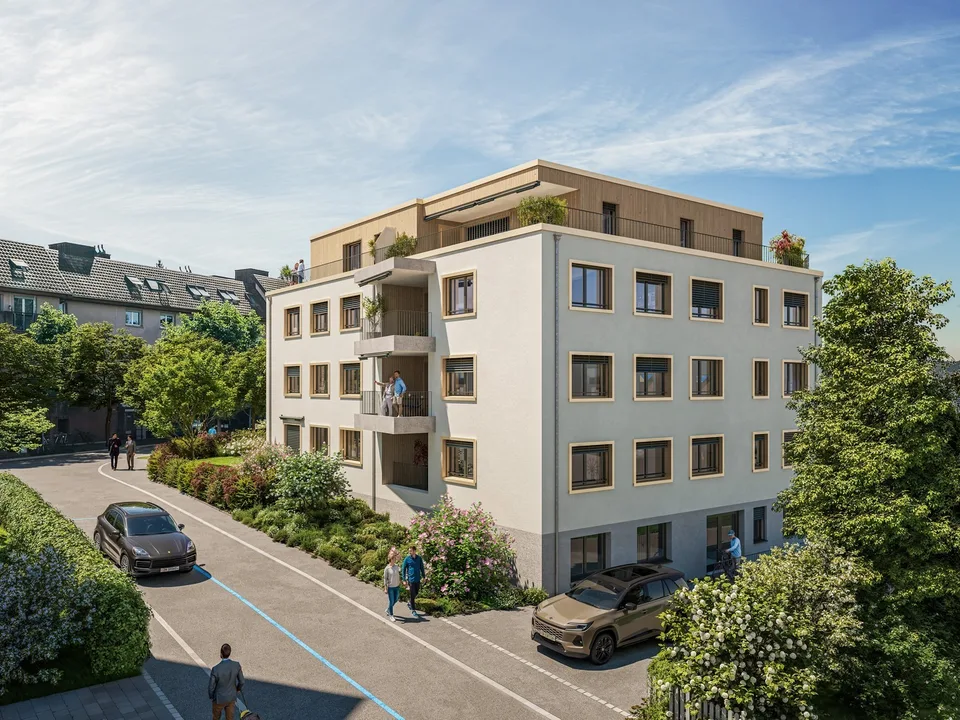 3.5 Zimmer Neubau Attikawohnung an ruhiger Lage in Oerlikon