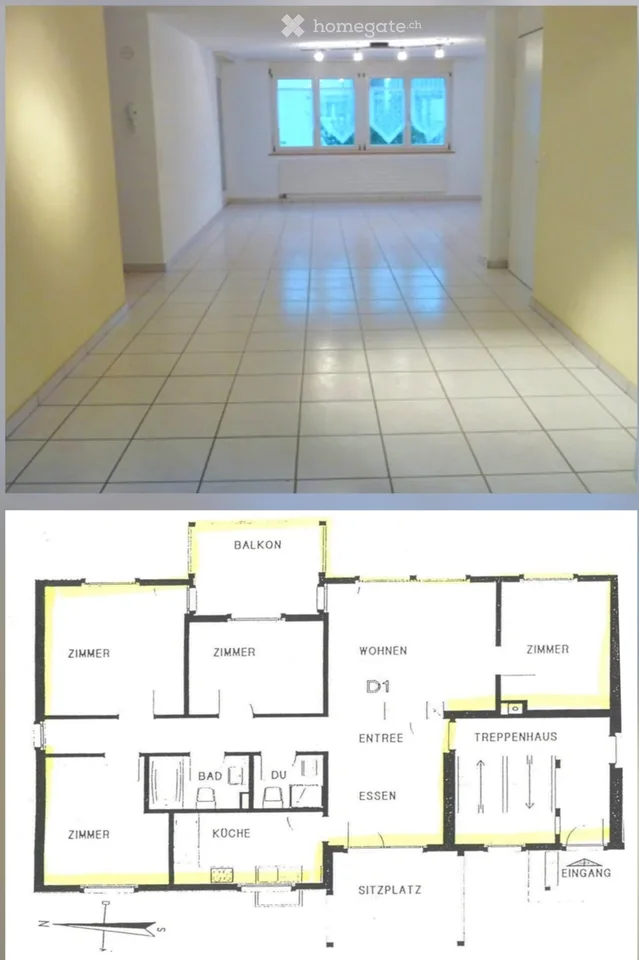 5.5 Zi Terrassen Wohnung zentrale Lage u Seesicht