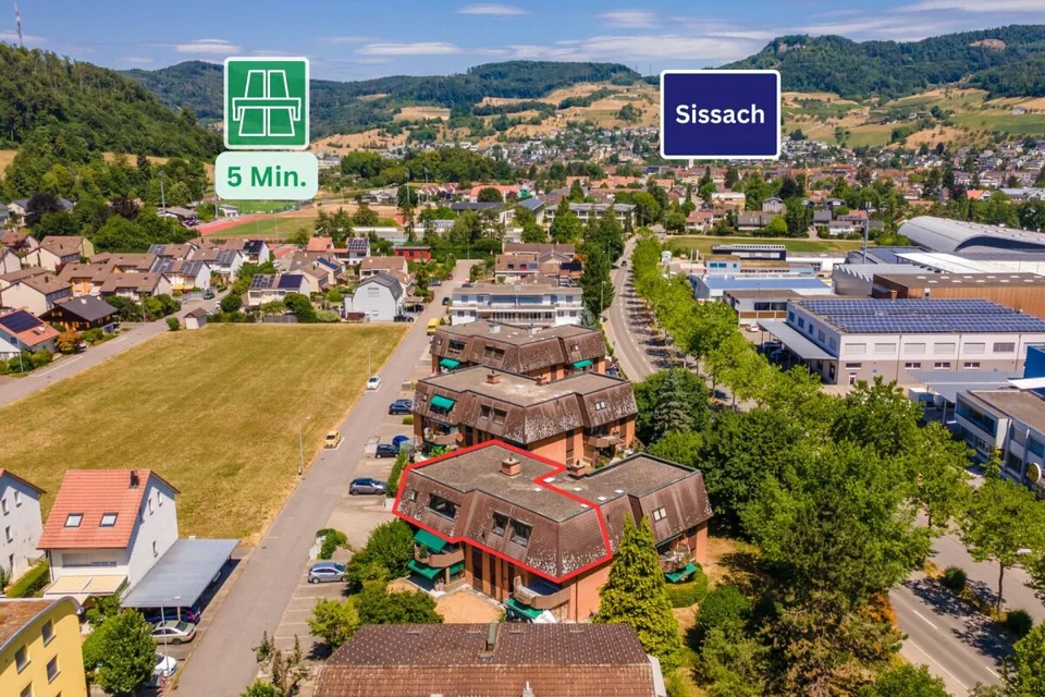 Zunzgen | 250m bis nach Sissach - Grosse Familienwohnung, 5.5 Zimmer auf 135m²