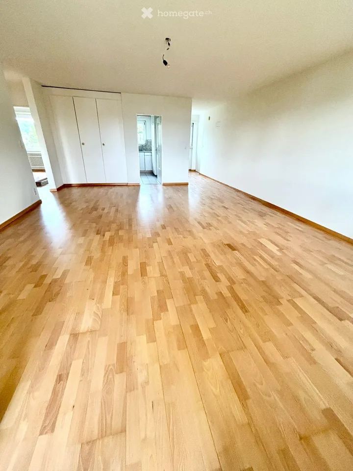 Helle 3.5-Zimmer-Wohnung mit Balkon, Aussicht & Einzelgarage in Arni