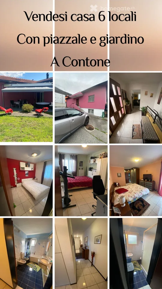Vendesi villetta di 6.5 locali con giardino 3/4 posteggi