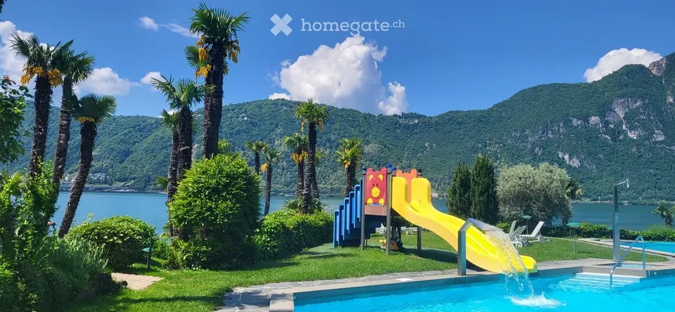 Appartamento Vista Lago con Piscina, Parco e accesso al Lago