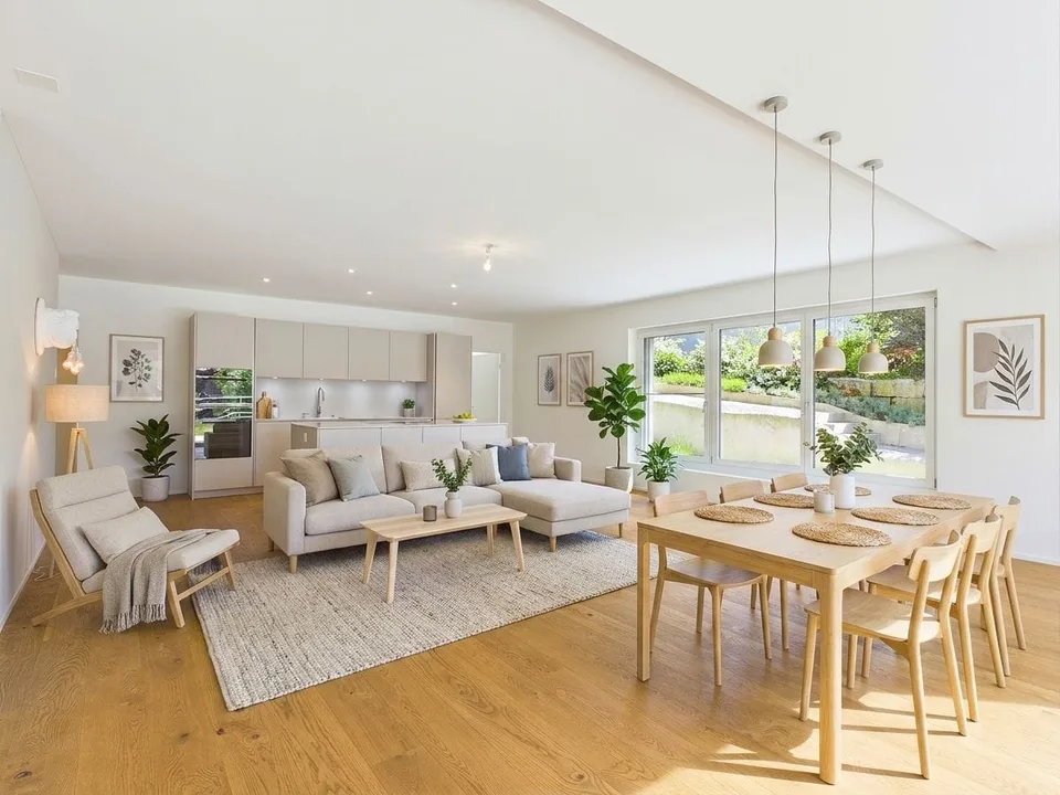 Où l'été se sent chez lui - appartement avec jardin et paradis de terrasses, Eglisau