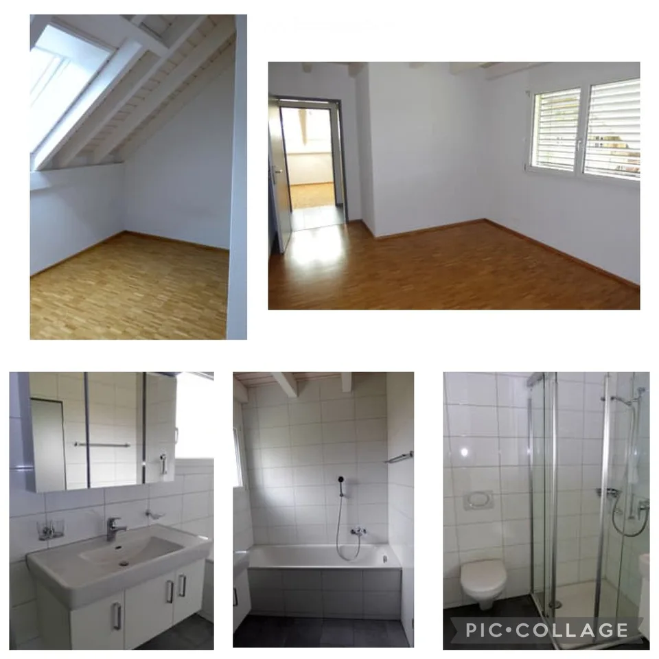 Moderne 4 1/2-Zimmer-Dachwohnung mit Galerie und Balkon