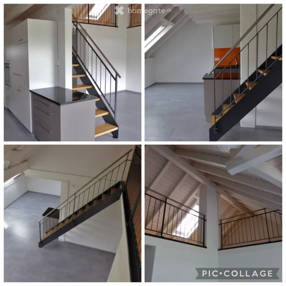 Moderne 4 1/2-Zimmer-Dachwohnung mit Galerie und Balkon