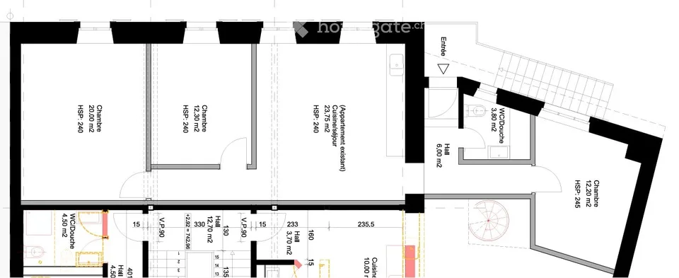 Geräumige 4-Zimmer-Wohnung mit separatem Eingang Travers