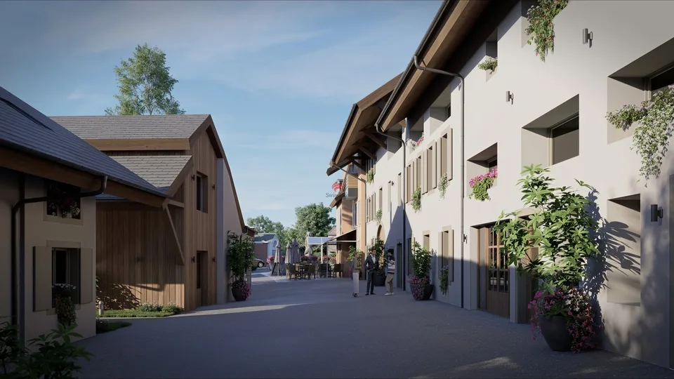 Der Charme eines Dorfes, die Nähe der Stadt Nyon