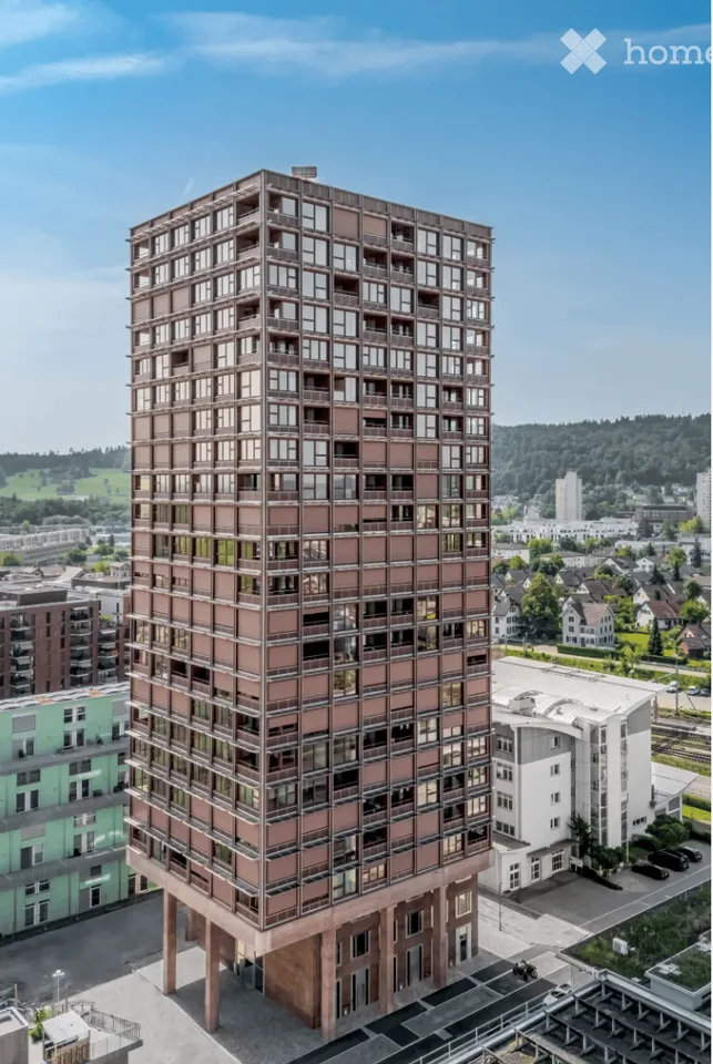 "Möblierte 2.5-Z-Wohnung im 19. Stock mit Panoramablick / Furnished 2.5-rom with panoramic views"