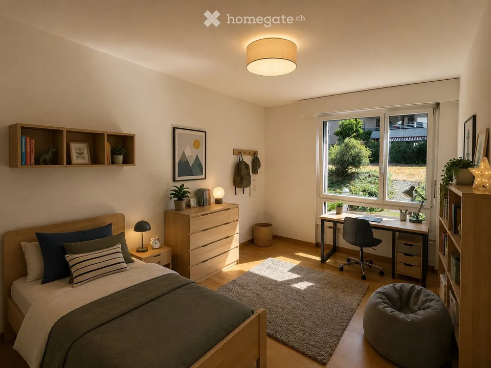 Appartement lumineux 4.5 pièces avec balcon et garage à Belp