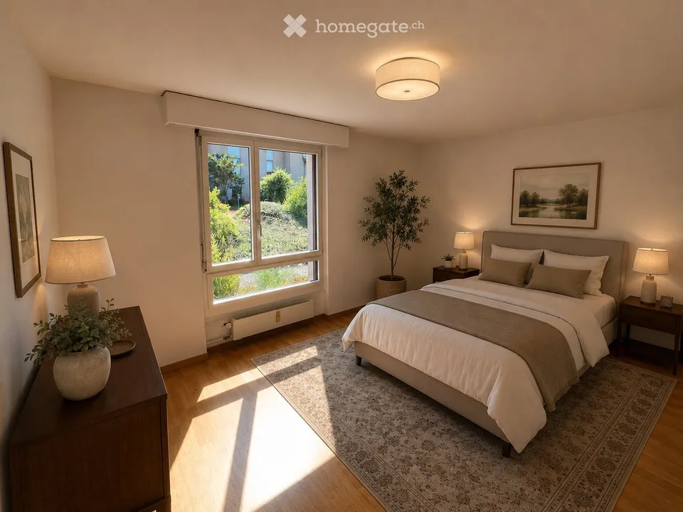 Appartement lumineux 4.5 pièces avec balcon et garage à Belp