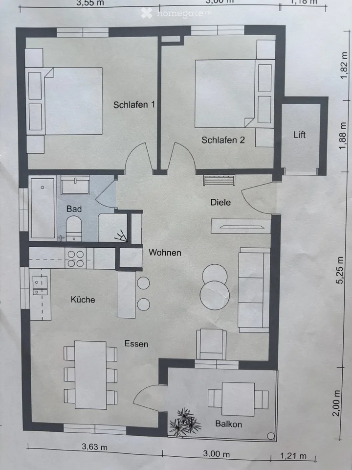 3.5-Zimmer-Wohnung  in Ascona – sofort verfügbar   Appartamento 3,5 vani, disponibile da subito