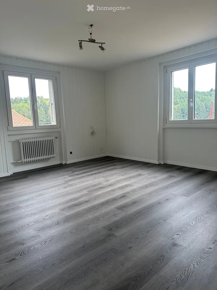 Zu vermieten renoviertes Apartment mit Garten in Mannens
