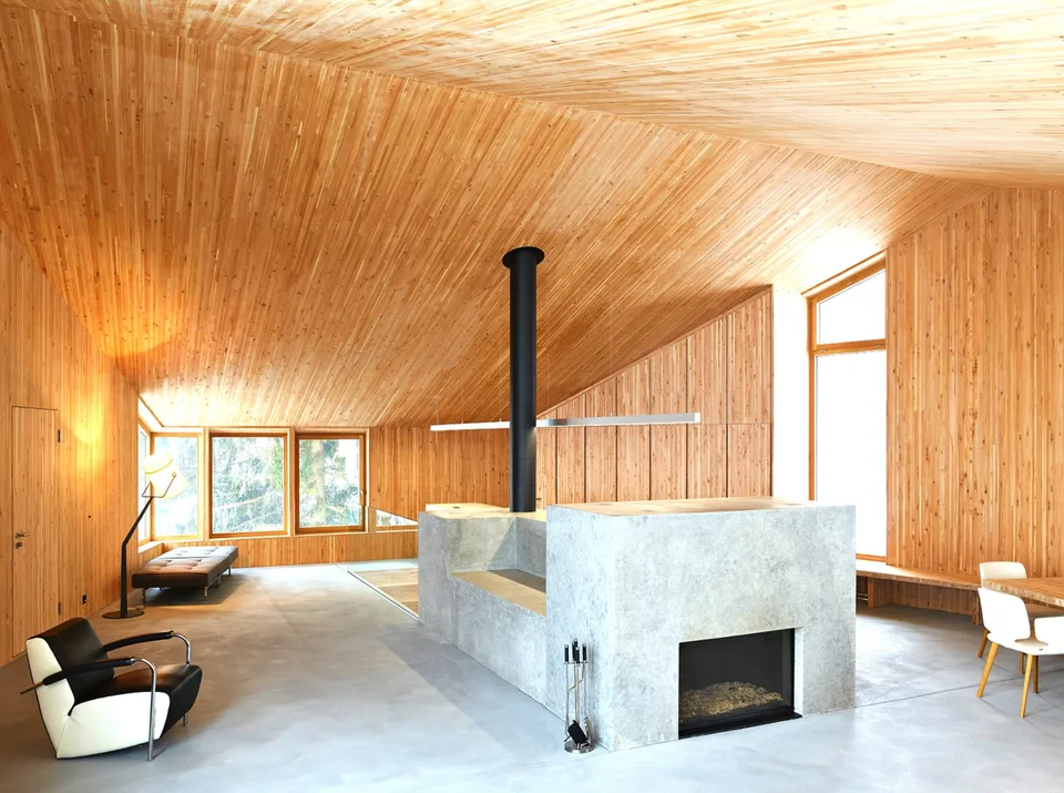Maison unifamiliale architecturalement remarquable dans un emplacement panoramique de premier ordre dans les Alpes suisses - une seconde maison avec confort de vie et vue lointaine