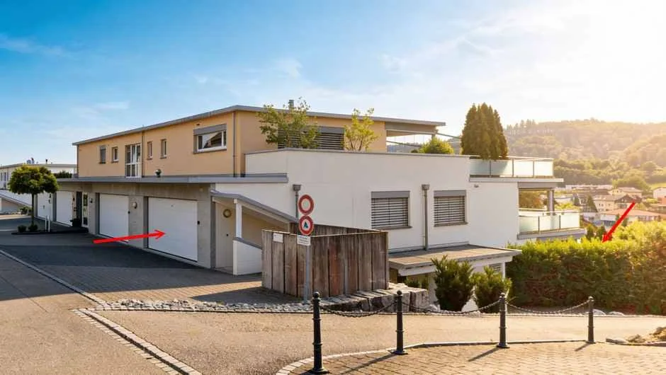 Exklusive 4.5-Zimmer-Gartenwohnung mit Doppelgarage und traumhaftem Aussenbereich
