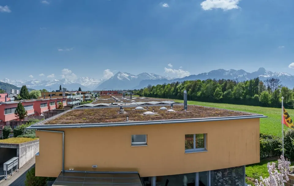 Appartamento speciale con vista sulle Alpi in vendita