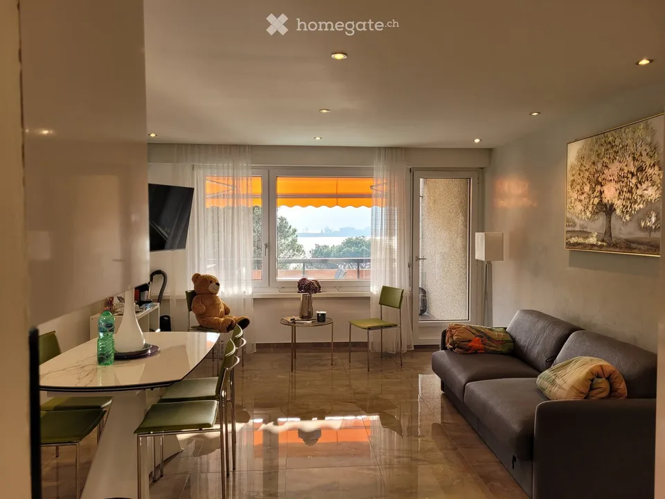 Moderne 2 Zi. Whg. mit herrlicher Seesicht direkt am Luganersee