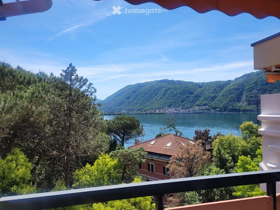 Moderne 2 Zi. Whg. mit herrlicher Seesicht direkt am Luganersee