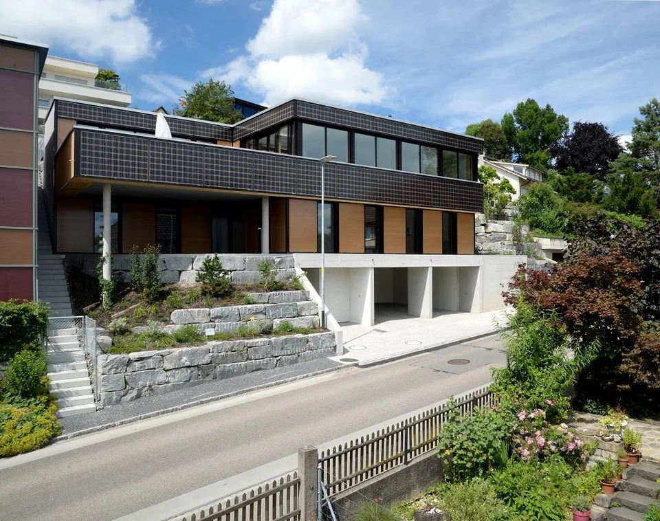 Ökologische Stadtwohnung mit grossem, gedecktem Sitzplatz