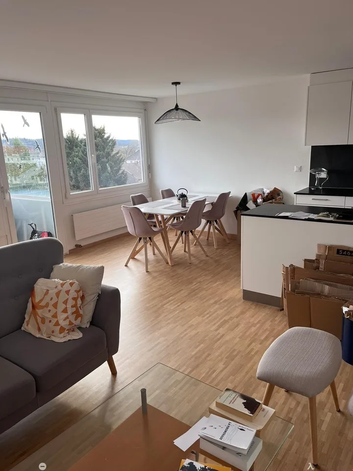 MAGNIFIQUE 3.5 pcs, balcon, vue sur les Alpes, rénové en 2022, état neuf