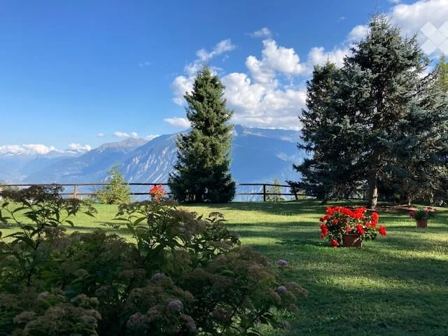 Studio entièrement rénové jardin calme à Crans-Montana