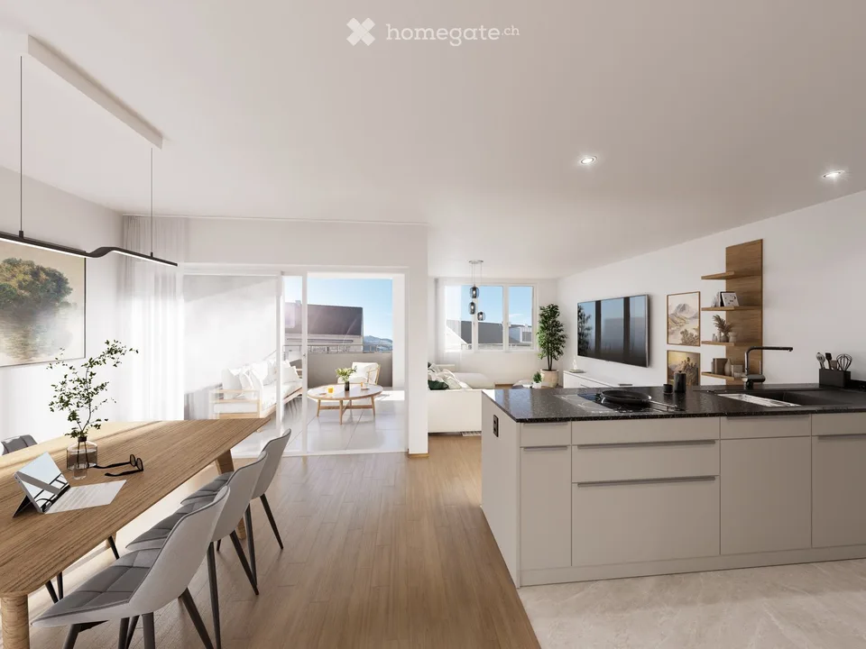 Titel: "Innerdorf" - Neubau im Zentrum von Siebnen