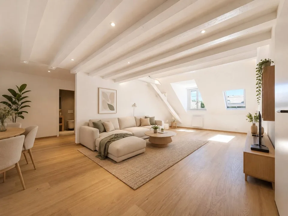 Au centre du village, attique de 153 m2 avec du cachet