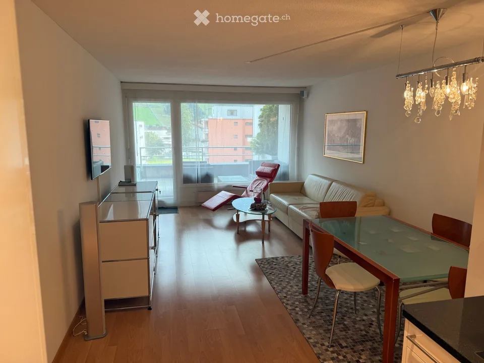 Möblierte 2.5-Zimmer-Wohnung mit Bergpanorama im Herzen von Engelberg