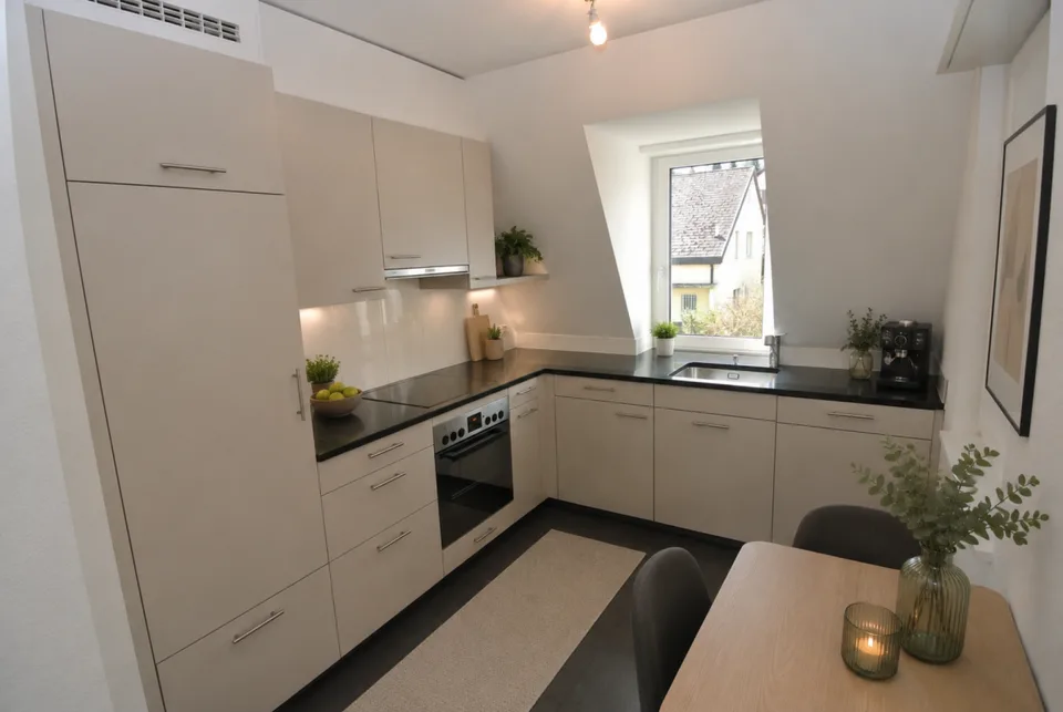 Living above the rooftops - modern attic apartment with charm