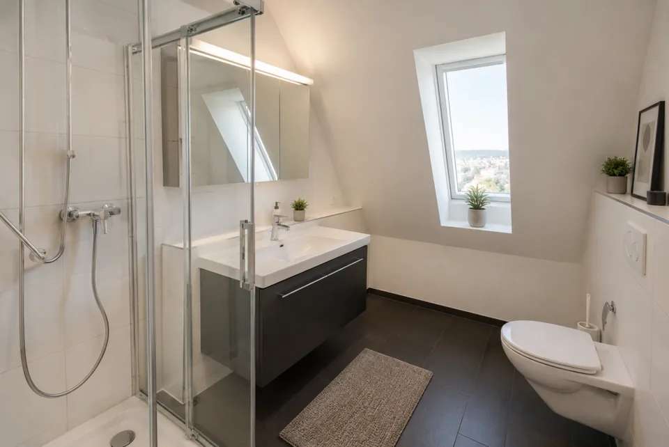 Living above the rooftops - modern attic apartment with charm