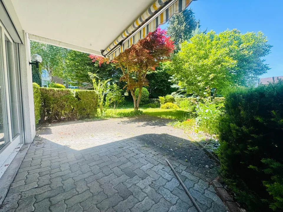 Appartement de jardin situé au calme avec de l'espace pour vos idées