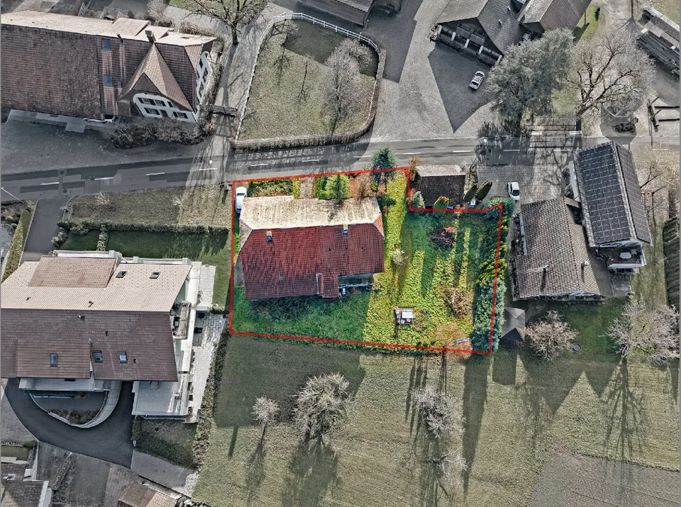 Vista libera sull'Aare e sul Giura - finalmente un terreno edificabile con più possibilità e potenziale da rischi e prescrizioni