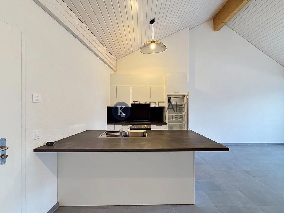 Bel appartement de 2.5 pièces au dernier étage d'une PPE récente