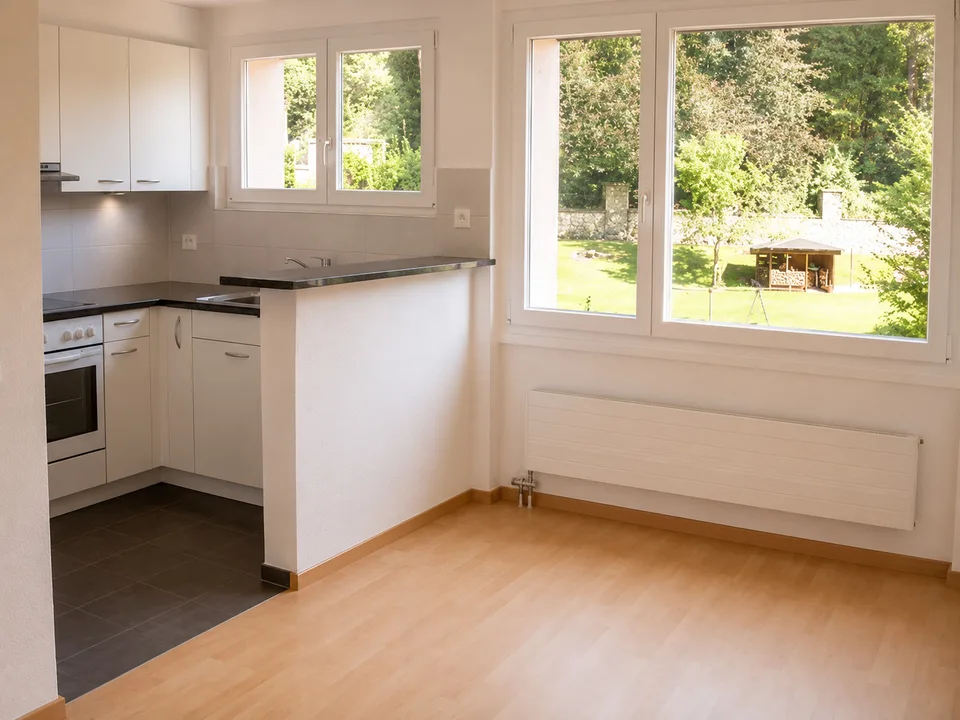 Helle 4.5-Zimmerwohnung mit Gartensitzplatz in ruhigem Wohnquartier