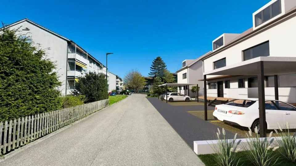 Costruzione nuova autorizzata DEFH (Casa B+C), 6,5 DEFH, 3 celle umide, giardino, posto a sedere, carport & PP