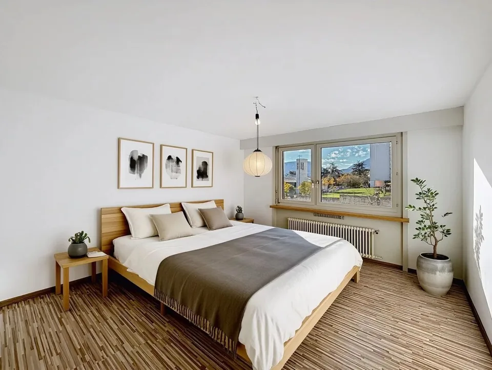 Appartement in Neuchâtel mit Seeblick und Alpenpanorama