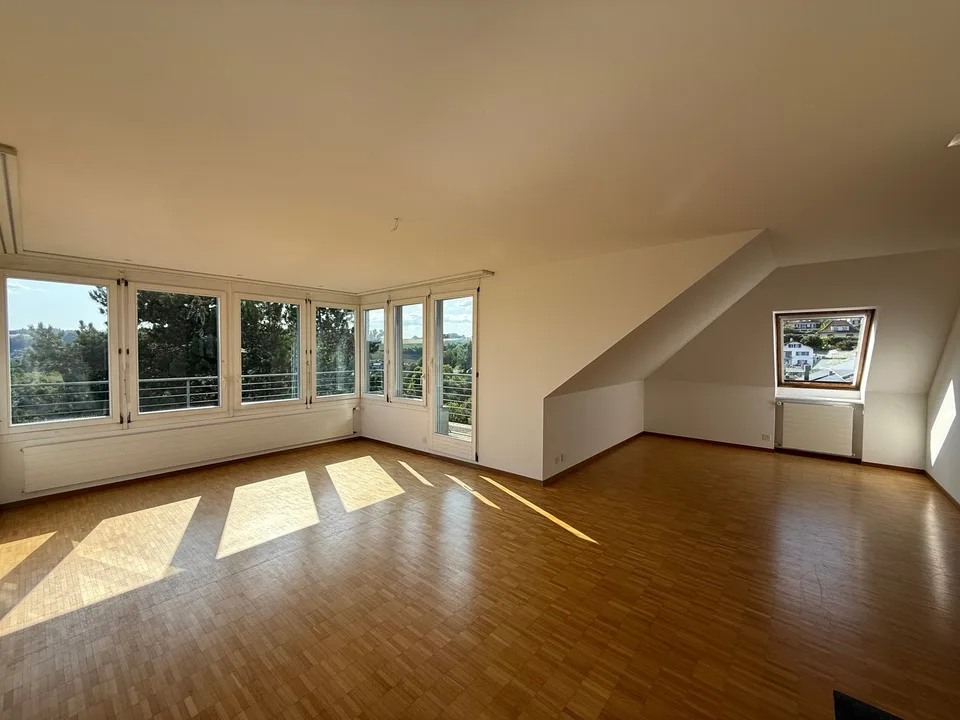 Appartement en mansarde lumineux 3.5 pièces avec belle vue !