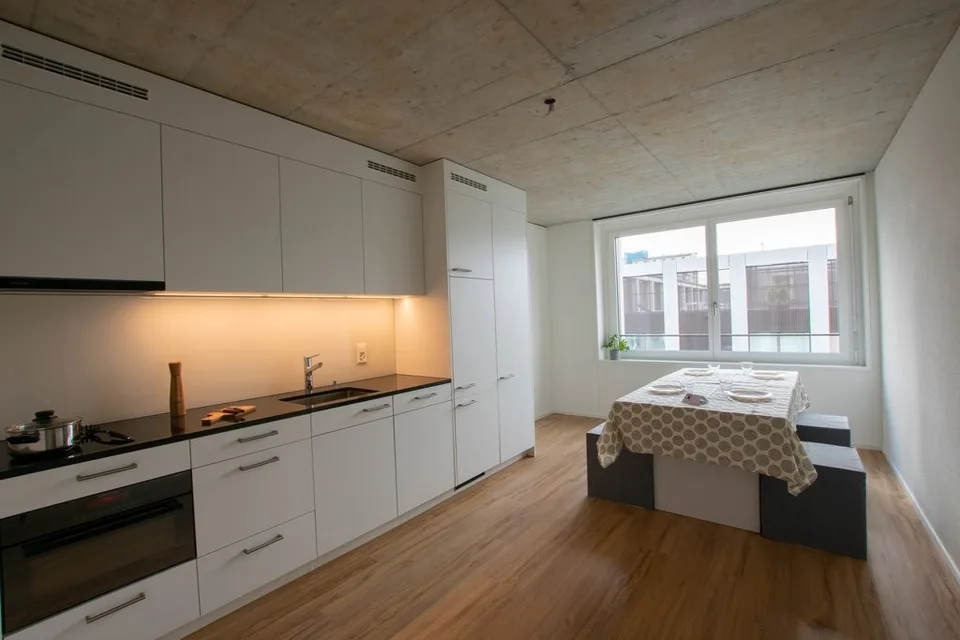 Moderne 3-Zimmerwohnung mit gemeinsamer Dachterrasse
