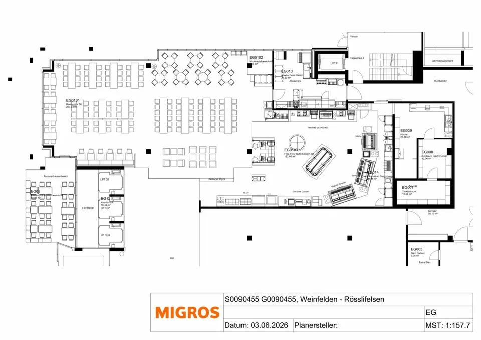 Spazio di gastronomia attraente con terrazza esterna in posizione centrale a Weinfelden