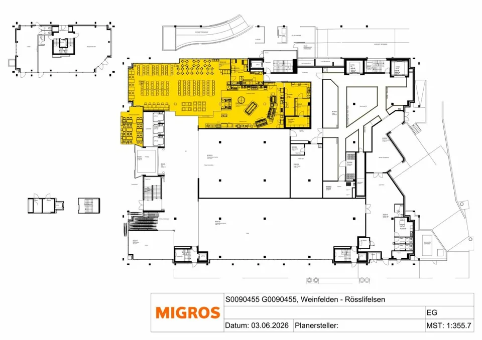 Spazio di gastronomia attraente con terrazza esterna in posizione centrale a Weinfelden