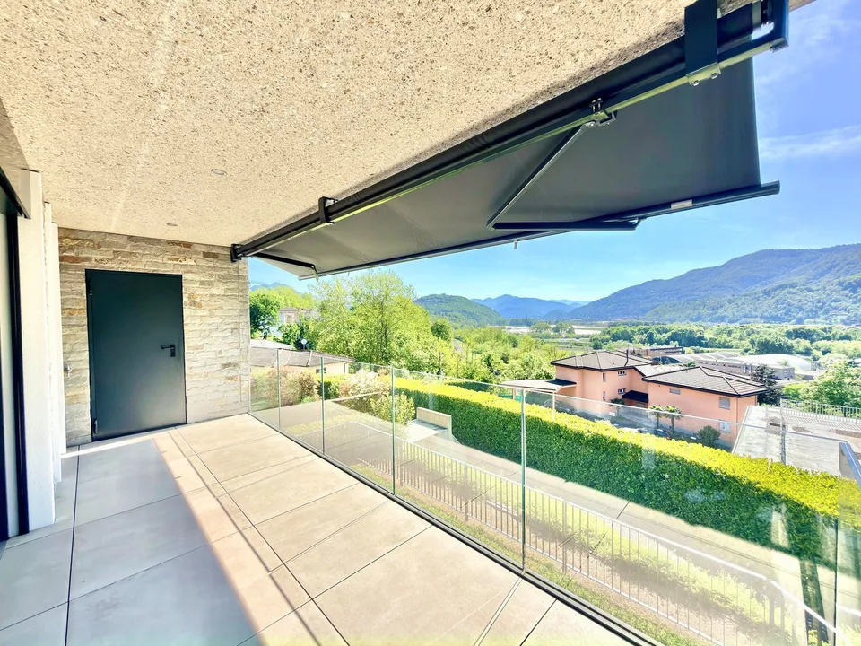 Rif. 3784  A SOLI 2 KM DAL CENTRO DI LUGANO - MODERNO APPARTAMENTO CON VISTA PANORAMICA