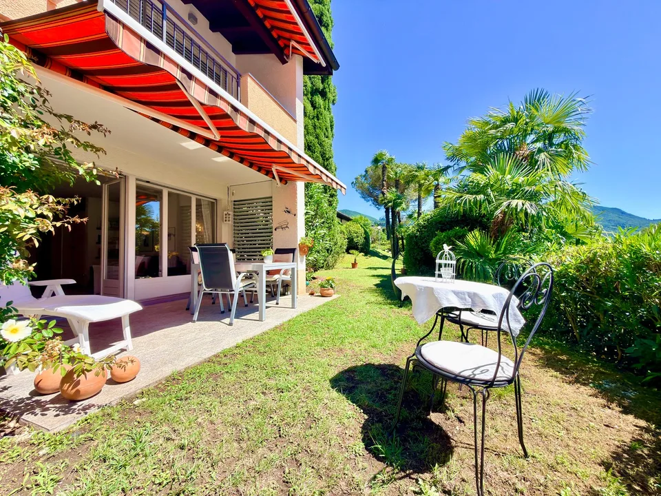 3788 ZWEITWOHNSITZ  WUNDERSCHÖNES EINZIMMERWOHN. MIT SEEBLICK, TERRASSE UND GARTEN