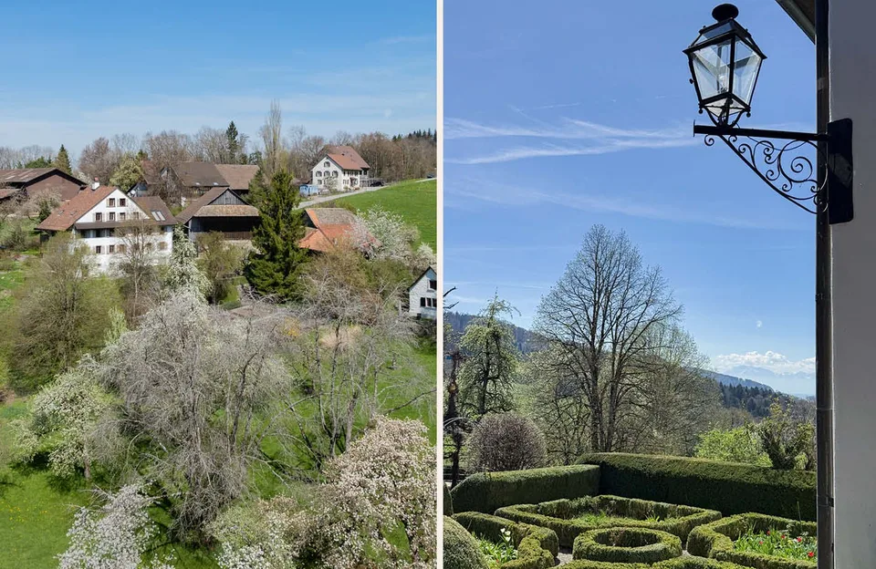 Unique residential ensemble with a far-reaching view and versatile usage potential