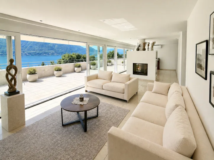 Residenza secondaria - Attico con magnifica vista lago in zona molto tranquilla
