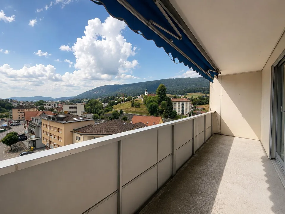 Charmant appartement de 4 pièces avec 2 balcons