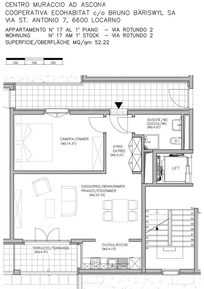 Mietwohnung 2.5 Zimmer in Ascona