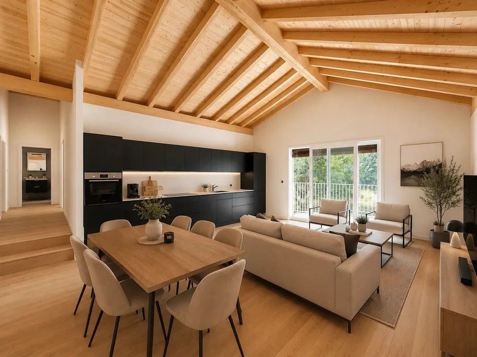 Appartamento nuovo di 5.5 locali con giardino privato a Epinassey