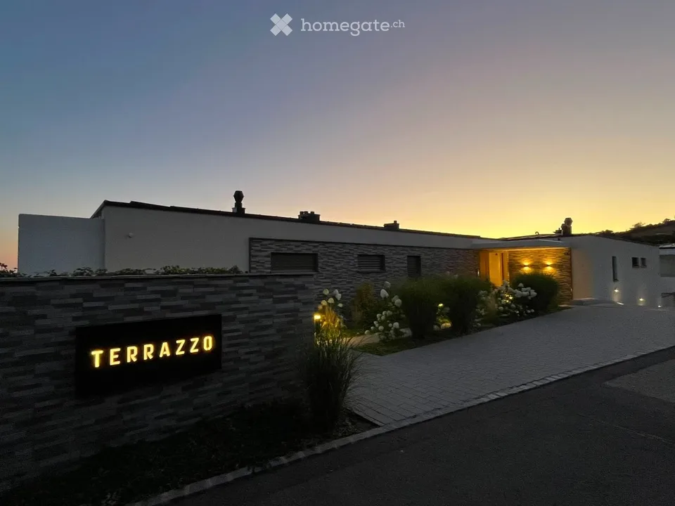 Appartement neuf d'exception avec vue panoramique sur le Léman - Grande terrasse
