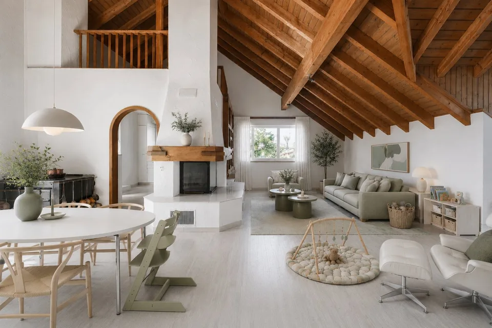 Leben wie im eigenen Haus - Dachwohnung mit Galerie